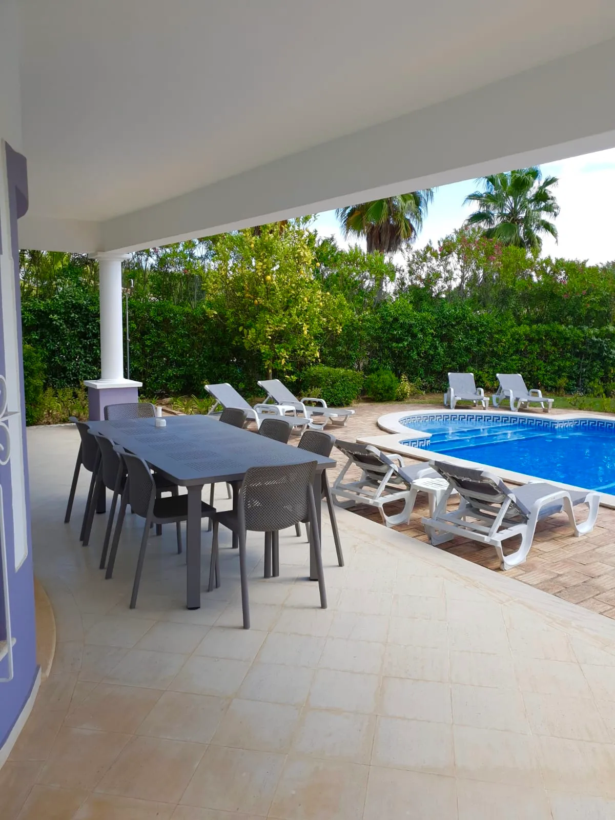 Terrace by the pool